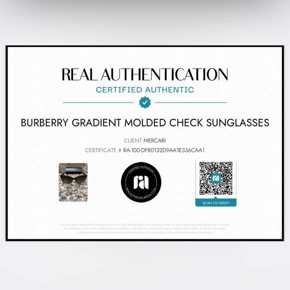 Burberry Gradient Molded Check Sunglasses - Picture 2 of 6